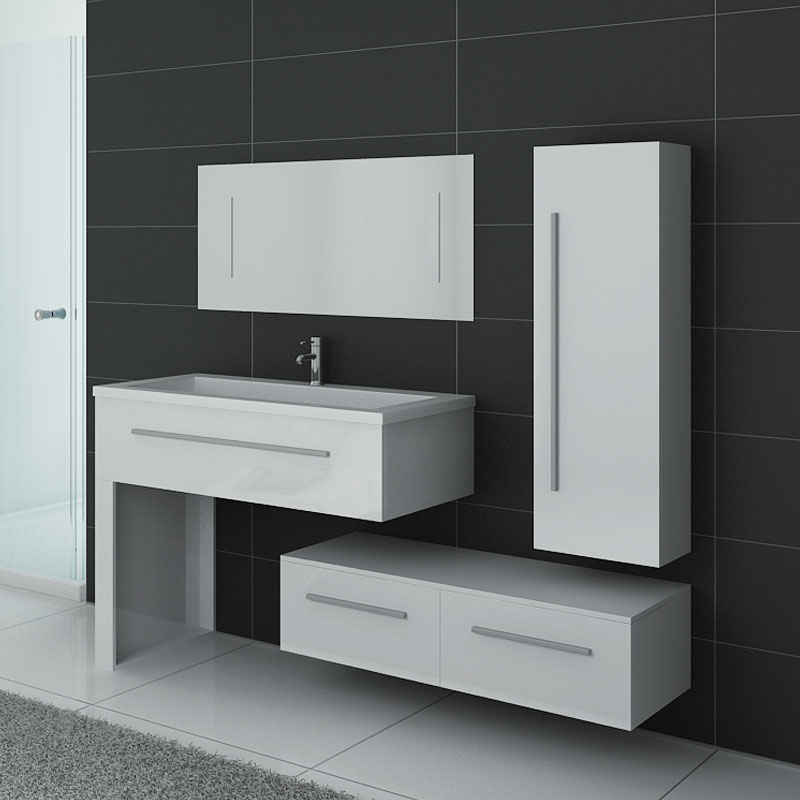 Meuble de salle de bain DIS9251 Blanc