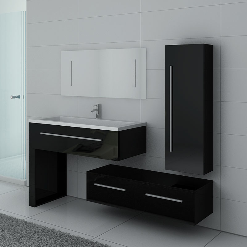 Meuble salle de bain DIS9251 Noir