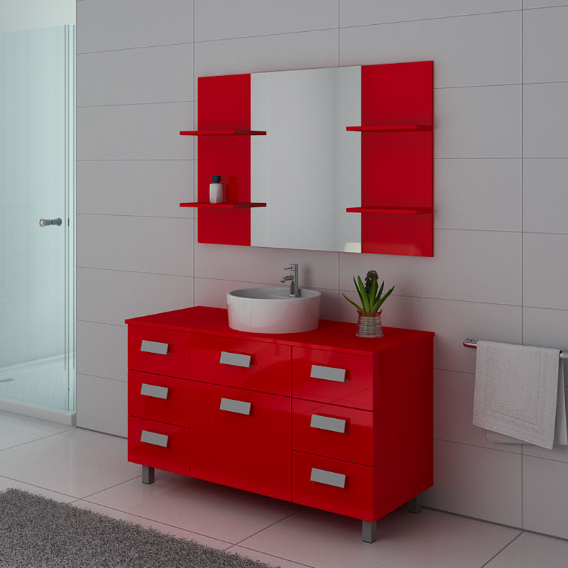 Meuble salle de bain Imperial Coquelicot