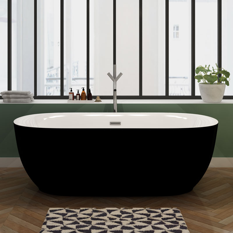 Baignoire Ilot Lamone Black