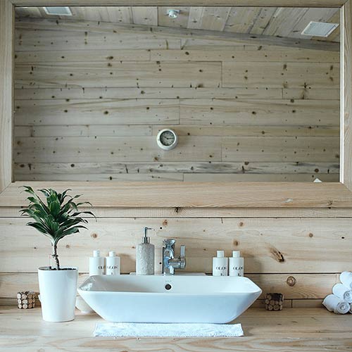 espace de bain bois scandinave