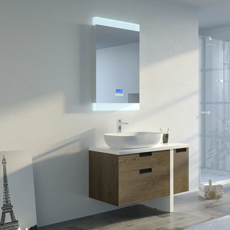 meuble salle de bain Scarlino Chêne gris
