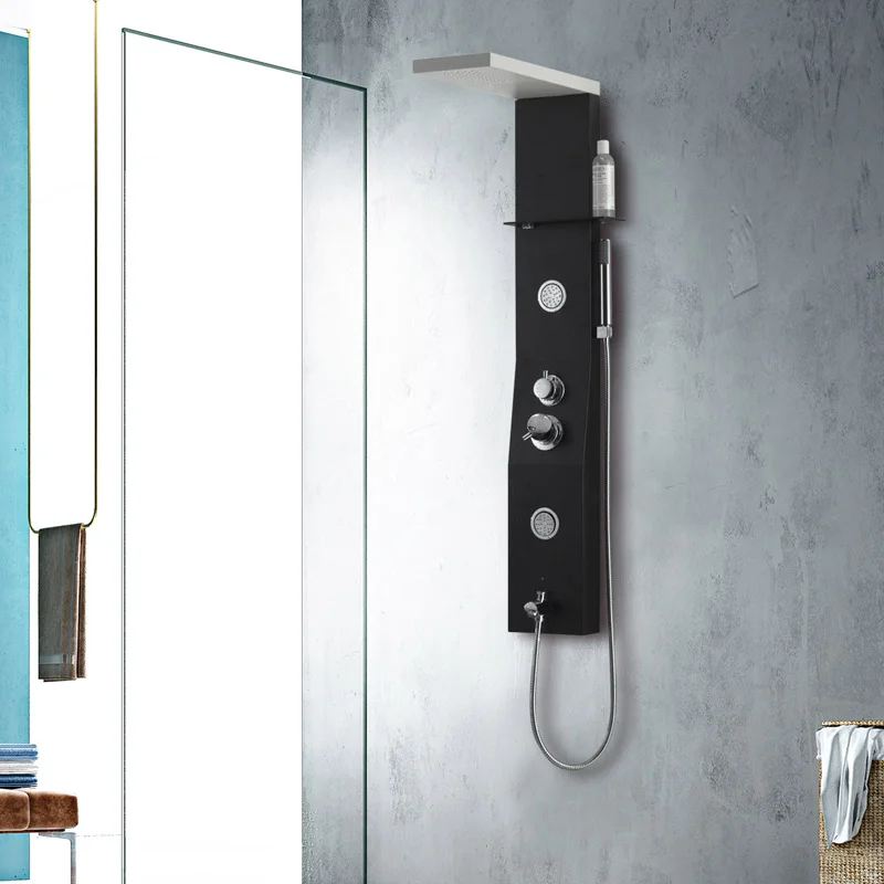colonne hydromassage noire A151