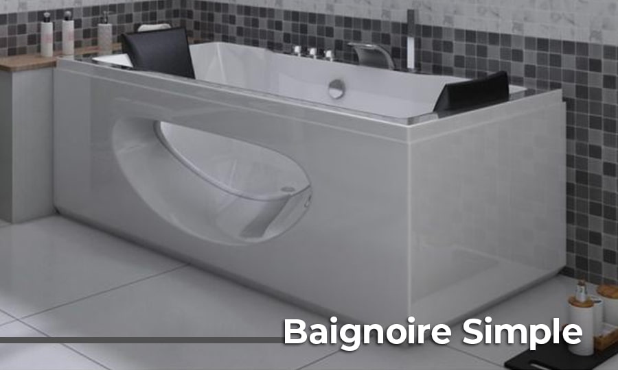 baignoire 1 ou 2 places 