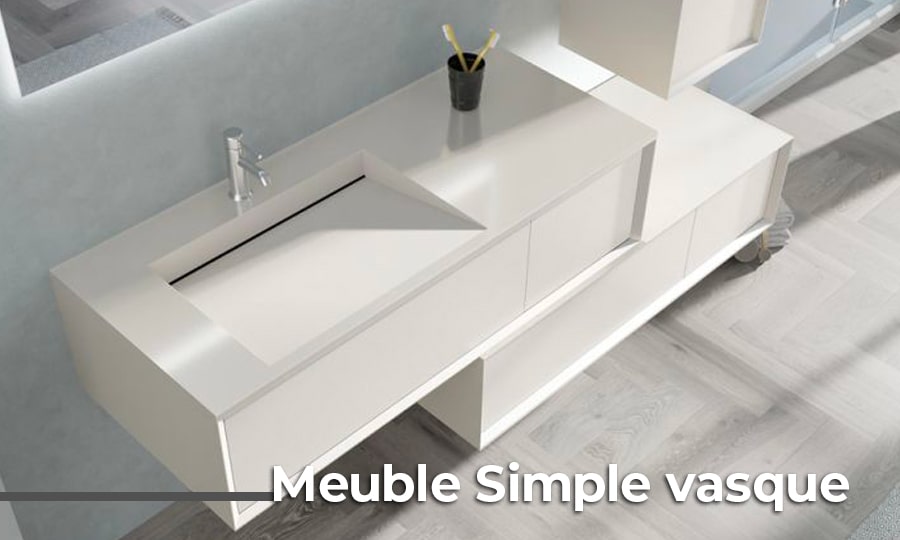 meuble simple vasque